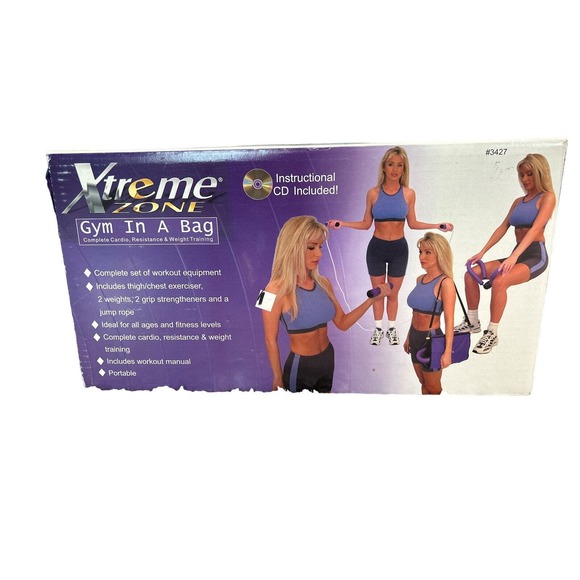 Extreme‎ Zone Gym In A Bag Complete Cardio Resistance & Weight Training VTG - Picture 4 of 6